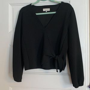 Madewell Faux-Wrap Top